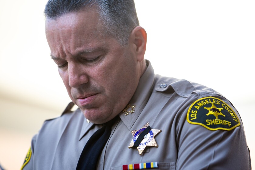 Letters to the Editor: Voters' remorse over L.A. County Sheriff Alex