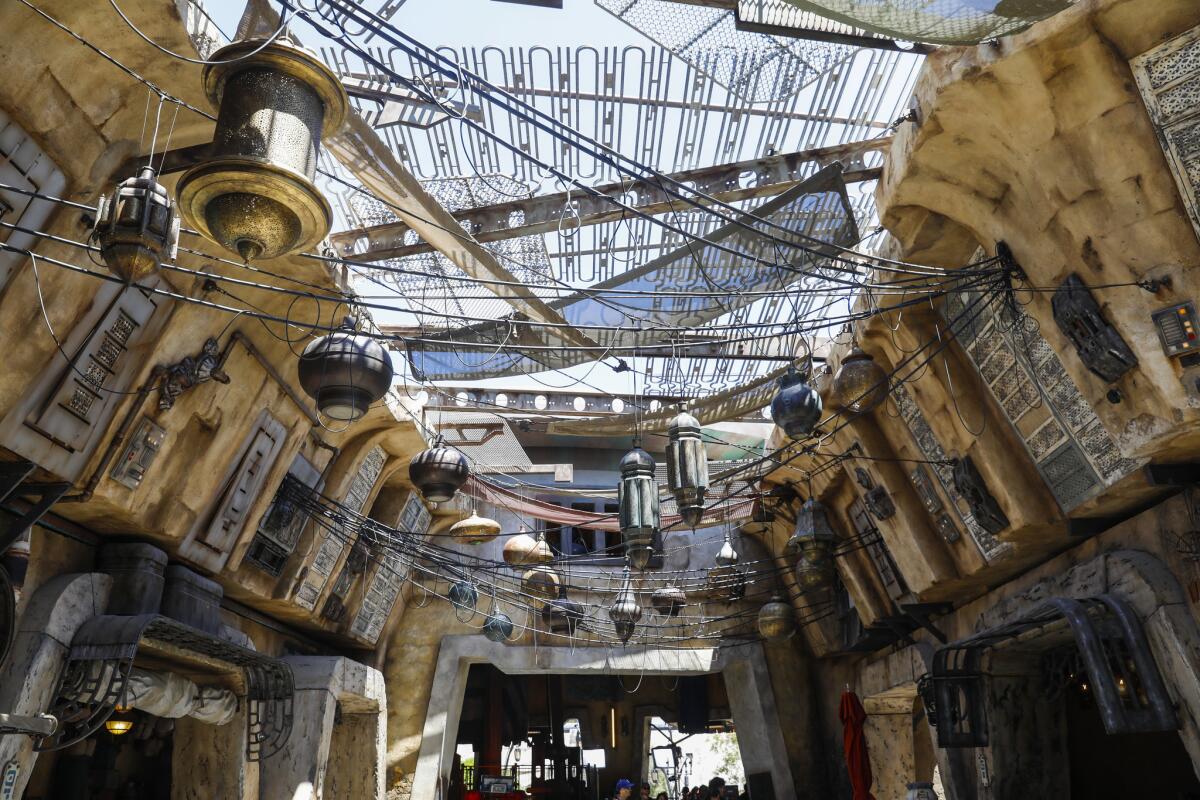 Part of the new Star Wars: Galaxy's Edge at Disneyland in Anaheim.