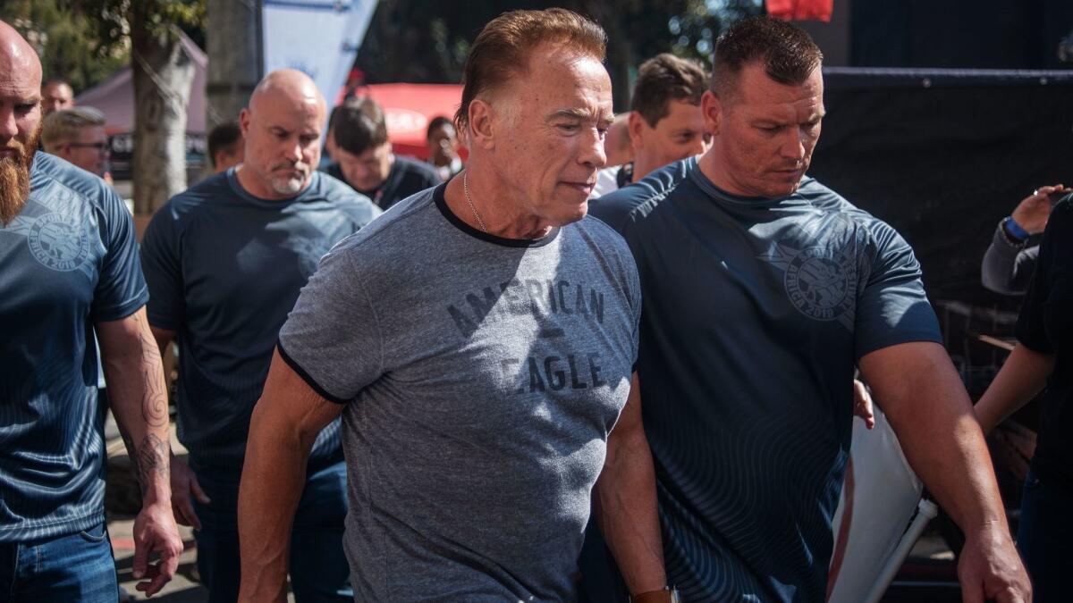 Arnold Schwarzenegger was attacked Saturday at the Arnold Classic Africa, a multisport festival in Johannesburg, South Africa.