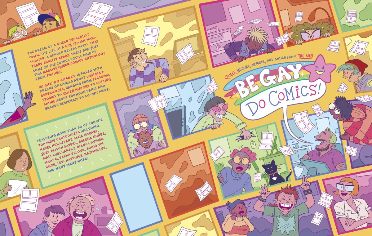 "Be Gay, Do Comics!," a new anthology of queer comics from The Nib being published by San Diego's IDW Publishing.
