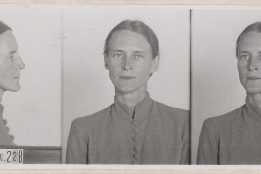The Gestapo mugshot for Arvid Mildred Harnack following her arrest on September 7, 1942. From the book "All the Frequent Troubles of Our Days: The True Story of the American Woman at the Heart of the German Resistance to Hitler" by Rebecca Donner. MANDATORY CREDIT: Bundesarchiv/ R58 Bild-03191-228