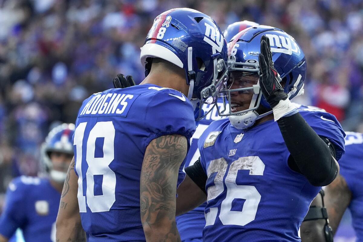 New York Giants running back Saquon Barkley hints there is more to come  after Green Bay win