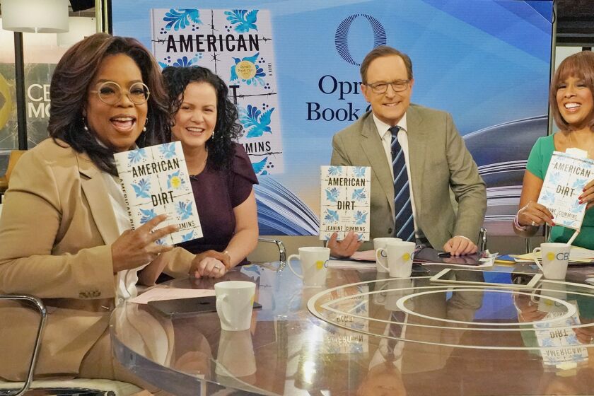 Oprah Winfrey with author Jeanine Cummins Gayle King, Anthony Mason and Tony Dokoupil Co-Hosts of CBS THIS MORNING. Oprah Winfrey announced "American Dirt" by Jeanine Cummins as her new book club selection on "CBS This Morning" on Tuesday. ©2020 CBS Broadcasting Inc. All Rights Re served.