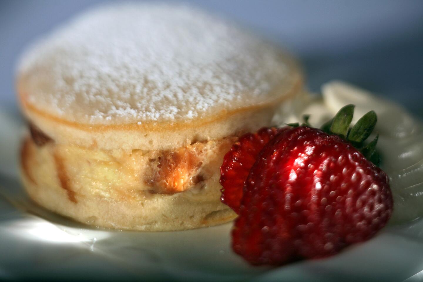 La Boulange's croissant bread pudding