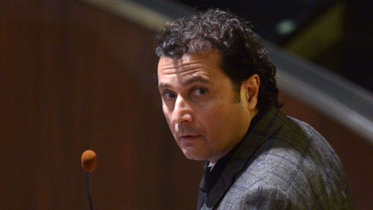 Francesco Schettino, seen in a file photograph, was convicted of manslaughter, shipwreck and abandoning ship for his actions in the 2012 Costa Concordia disaster.