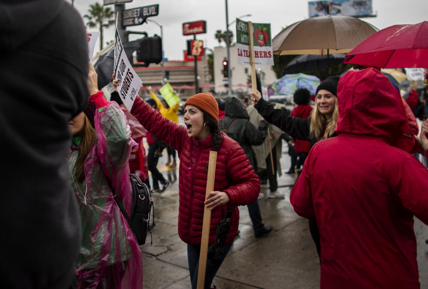 L.A. teachers go on strike