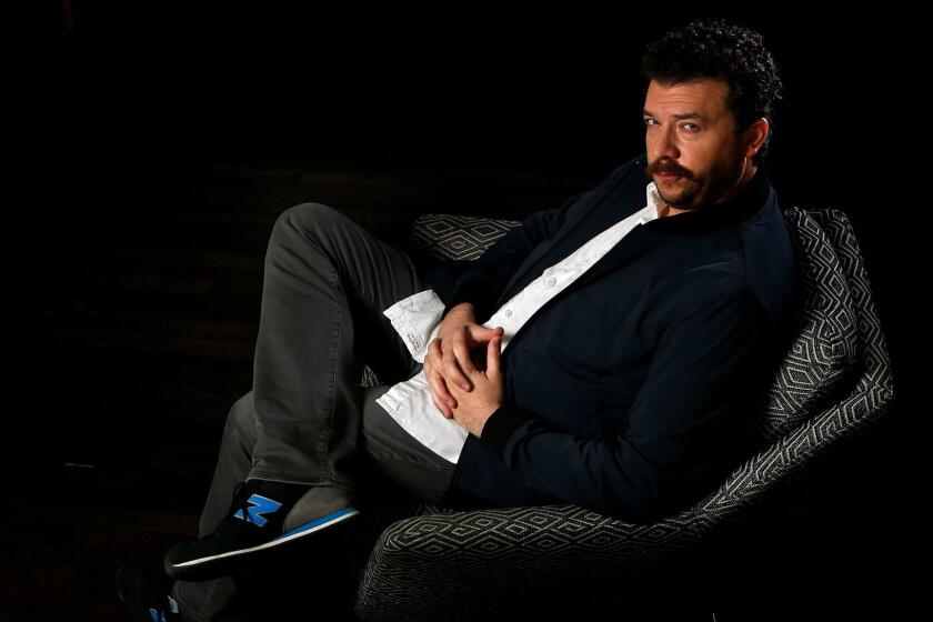 HOLLYWOOD, CA-APRIL 28, 2017: Comic actor Danny McBride is photographed inside his office in Hollywood on April 28, 2017. McBride has a role in the movie, "Alien:Covenant," which opens on May 19 and marks his most dramatic turn so far in his career. (Mel Melcon/Los Angeles Times)