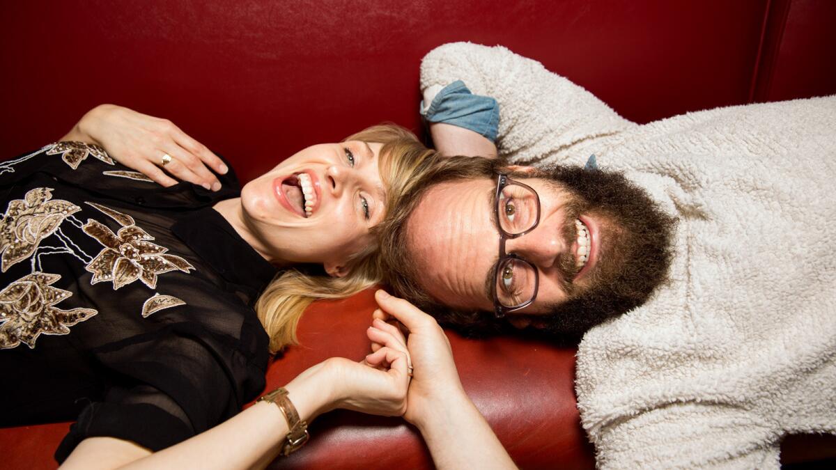 Vimeo had a surprise hit when its pot-delivery comedy “High Maintenance” went viral, giving a boost to the site. Ben Sinclair and Katja Blichfeld, creators of the show "High Maintenance," are pictured.