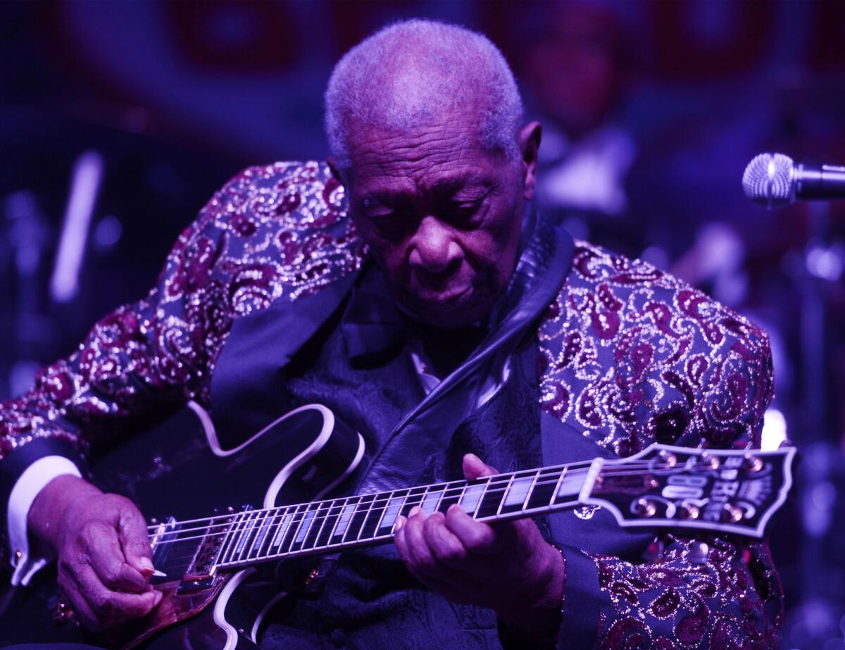 B.B. King performs last month in Las Vegas.