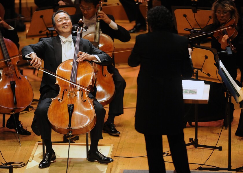Yo Yo Ma plays himself on #39 The Simpsons #39 and performs theme song