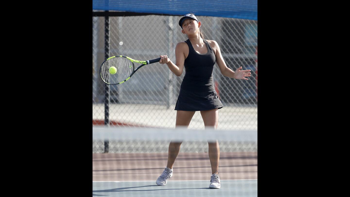 Photo gallery: Huntington Beach vs. Fountain Valley in girls’ tennis