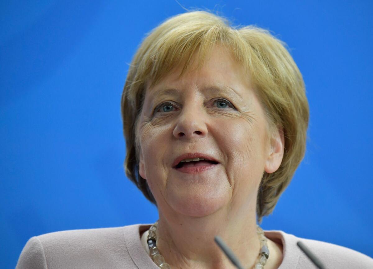 Angela Merkel, canciller de Alemania.