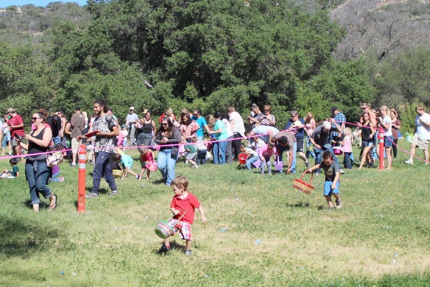 An Eggstravaganza Easter celebration and egg hunt will be held 10 a.m. to noon Saturday, April 16 at Dos Picos County Park.