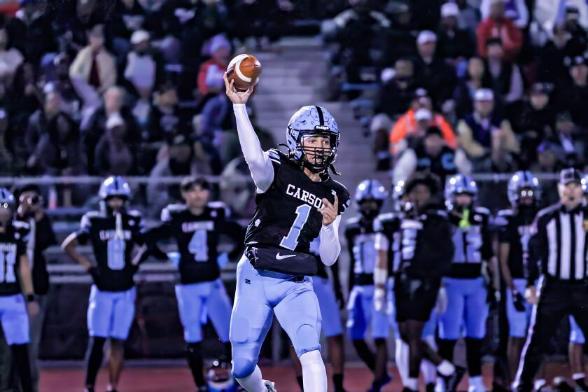 Carson quarterback Chris Fields III, the City Section offensive player of the year, is already preparing for 2026.