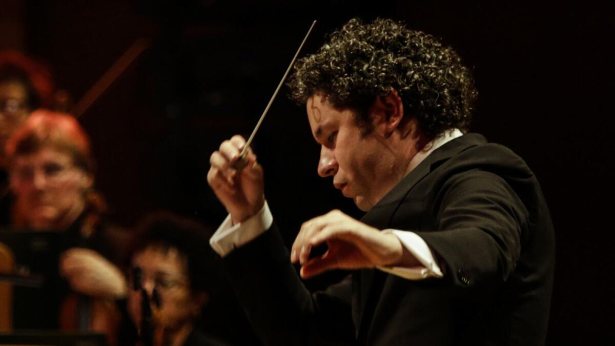 Gustavo Dudamel will lead the L.A. Phil in three performances of Mahler’s Eighth Symphony.