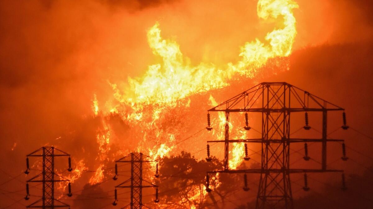 Authorities announced Wednesday that the 2017 Thomas fire was caused by Southern California Edison power lines.