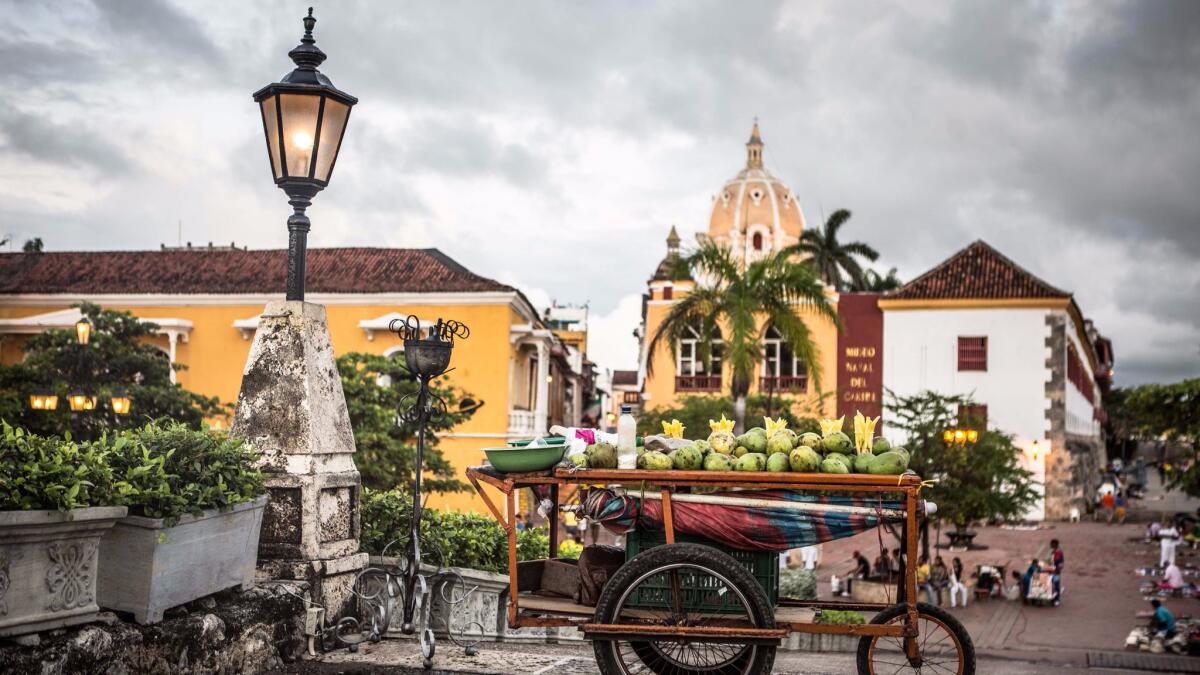 Cartagena, Colombia, has a colonial city center with boutique hotels and restaurants in renovated old homes.