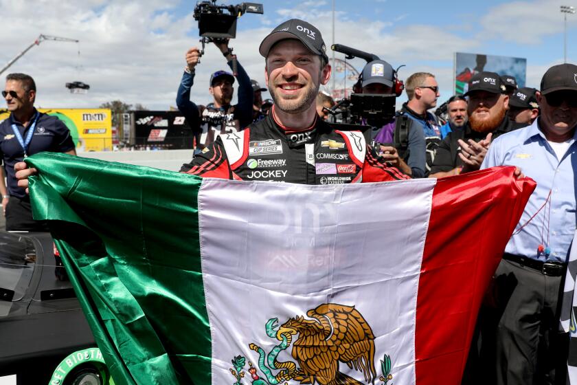 SONOMA, CA - JUNE 12: Mexican NASCAR driver Daniel Suarez, 30-yrs-old, number 99.