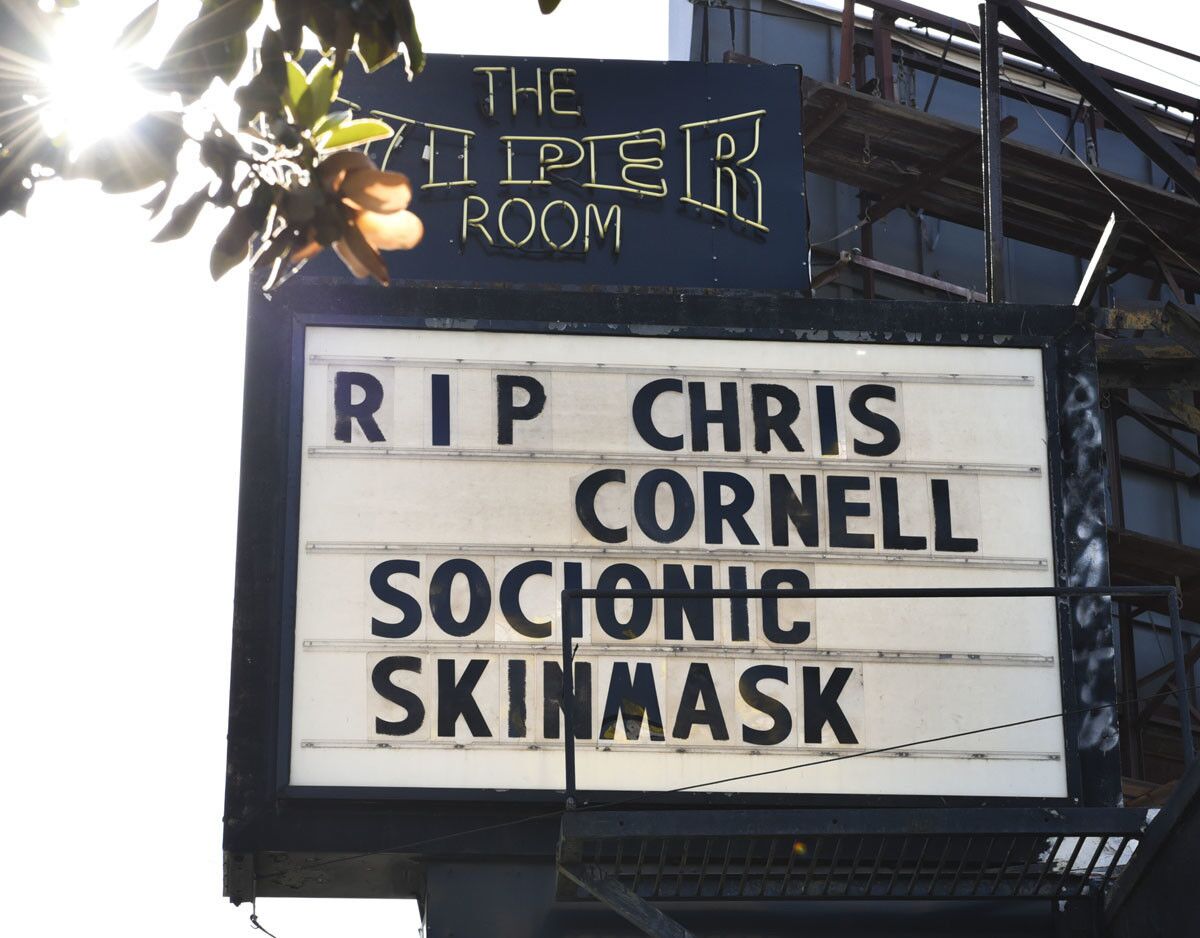 Chris Cornell remembered at the Viper Room on May 18, 2017 in Los Angeles, California. (Rodin Eckenroth/Getty Images)