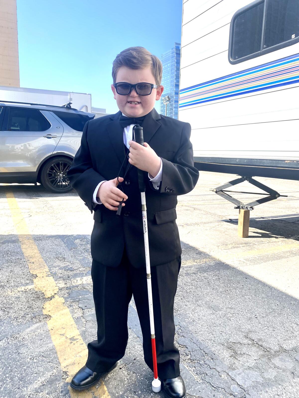Child actor Karl Seitz of Huntington Beach, who is visually impaired, has appeared on the NBC television show "This Is Us."