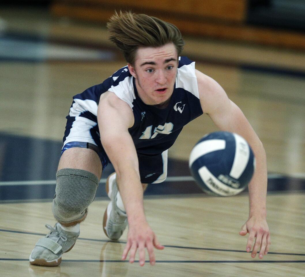 Photo Gallery: Crescenta Valley vs. Burbank in Pacific League boys’ volleyball