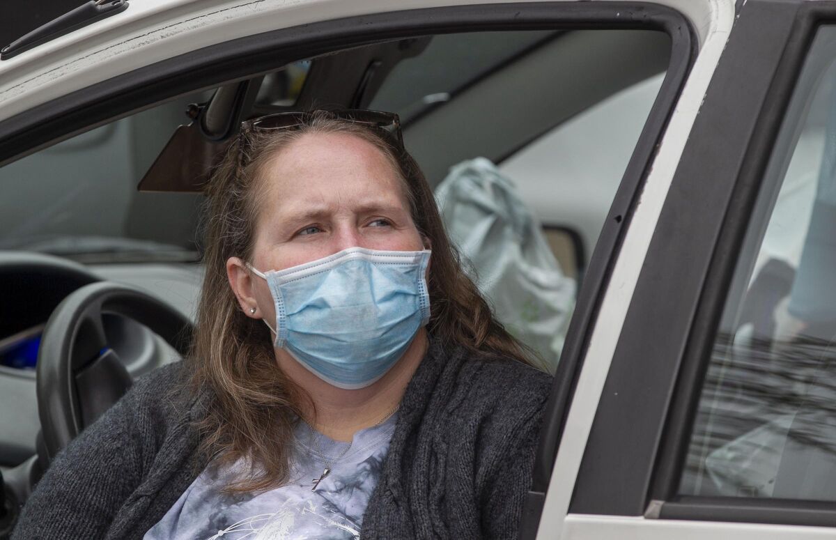 Karilee Patterson, who is currently homeless and staying in her car at an overnight lot, has not been able to refill her prescription from Kaiser for hydroxyclorquine which she takes for lupus.