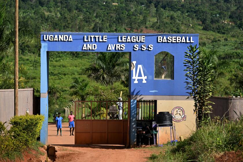 Gayaza, Uganda April , 2023-A baseball complex apparently run by the Los Angeles Dodgers.