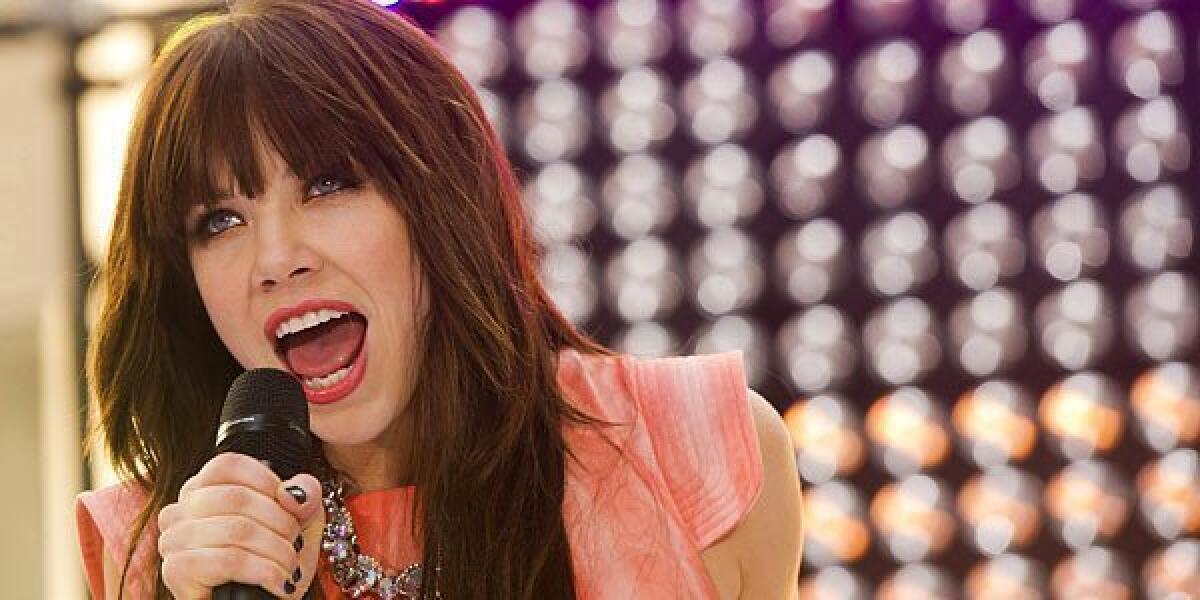 Carly Rae Jepsen performs on NBC's "Today" show.