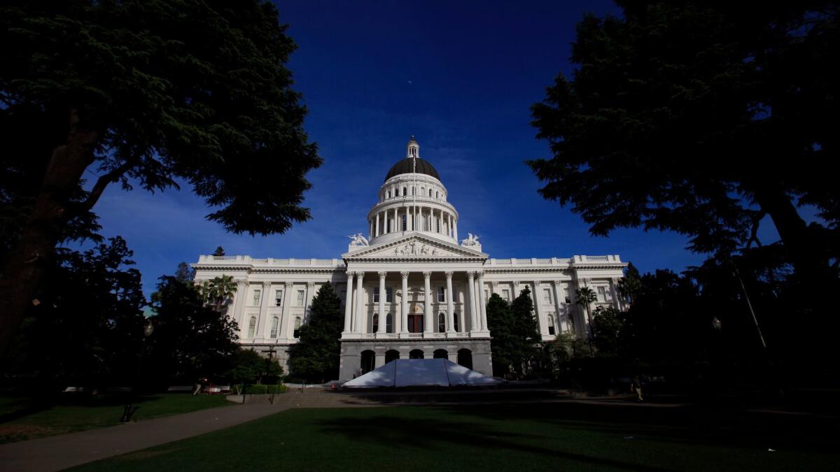 The California Capitol building in Sacramento