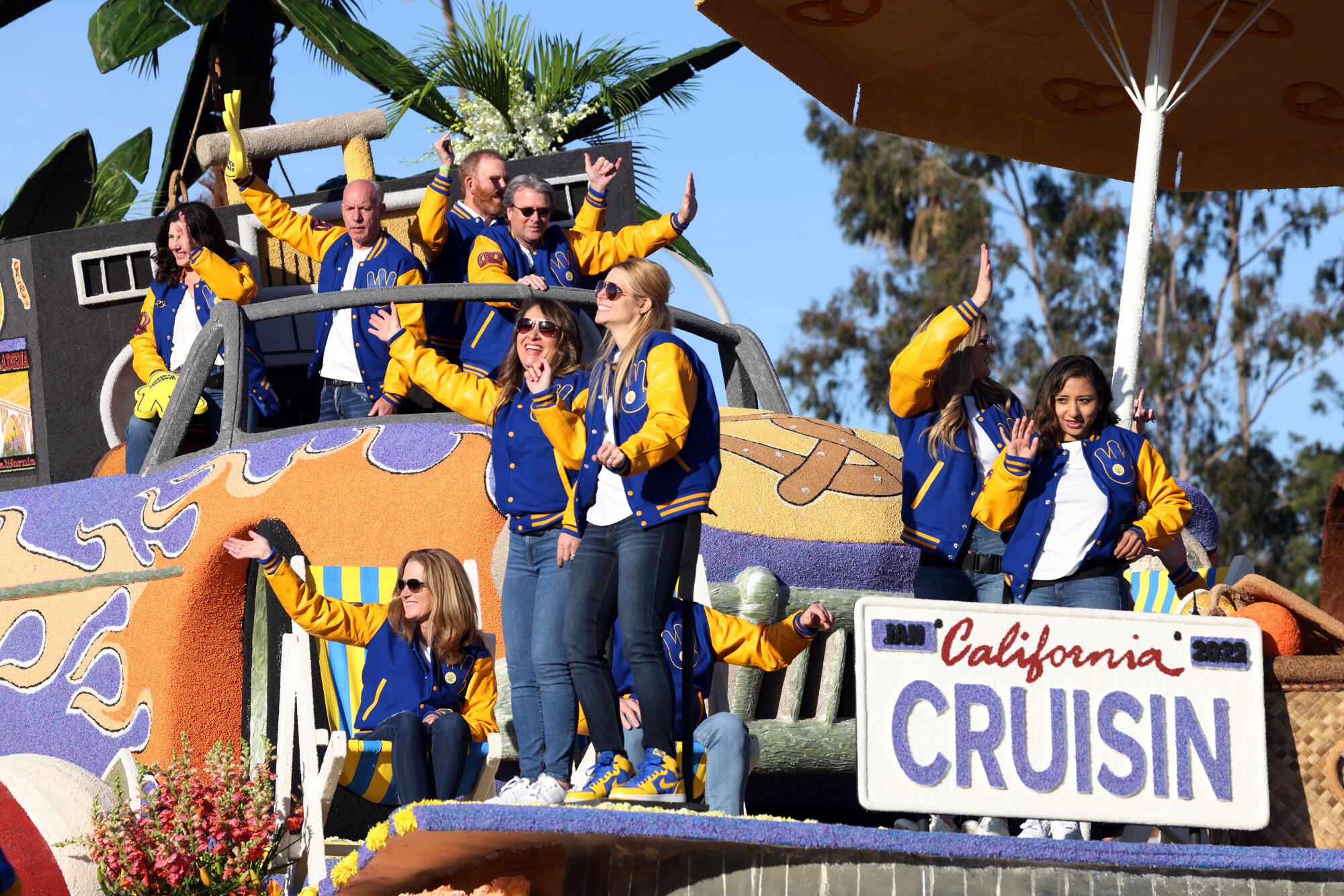 The Wetzel's Pretzels float.