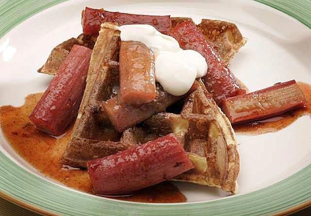 Simple to make, with a nice hint of tang. Recipe: Sour cream waffles