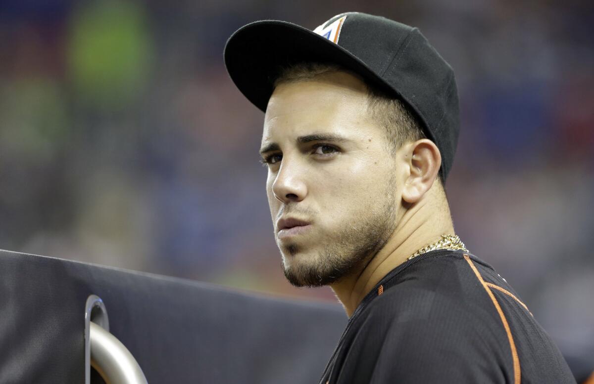 Miami Marlins pitcher Jose Fernandez before the start of a game against the St. Louis Cardinals in Miami on June 23, 2015.