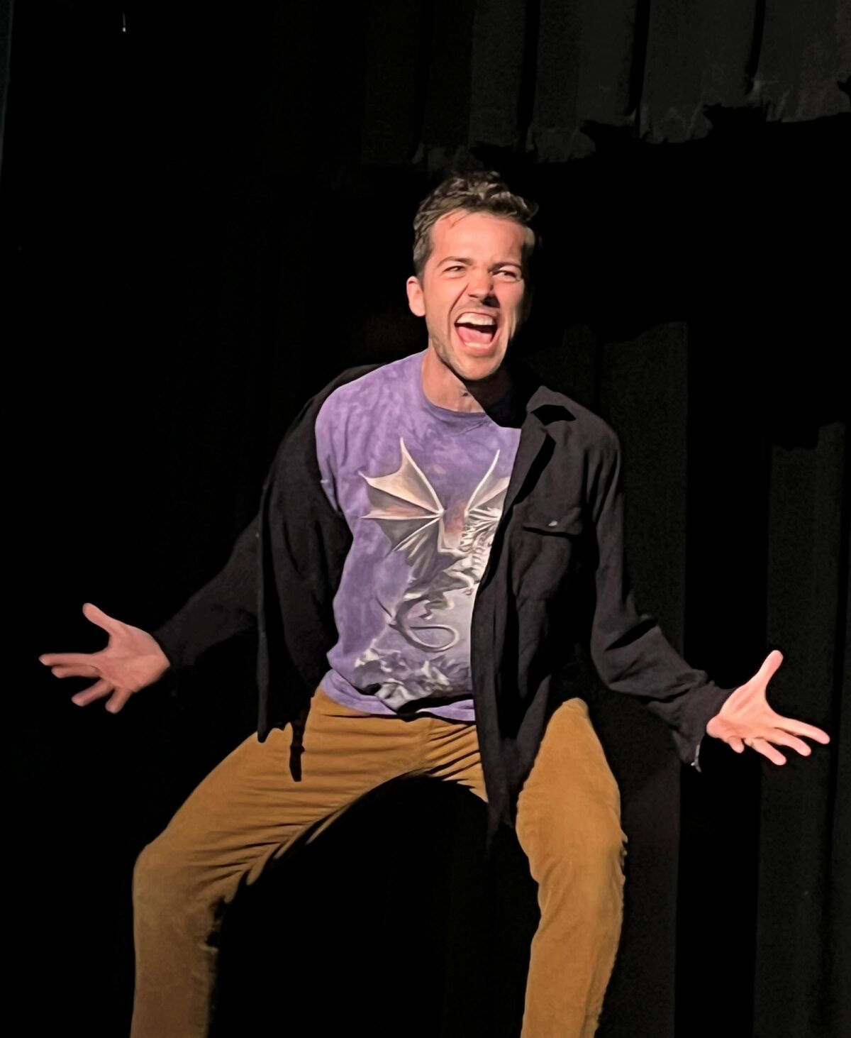 Mark Vigeant in a scene from his one-man show "Mark Pleases You" at the San Diego International Fringe Festival.