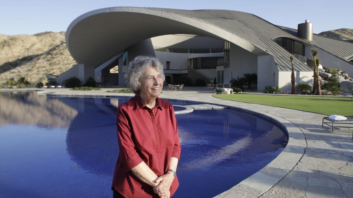 Architect Helena Arahuete, who worked with the original architect John Lautner, was brought on to restore and reconstruct the Bob Hope house in Palm Springs.