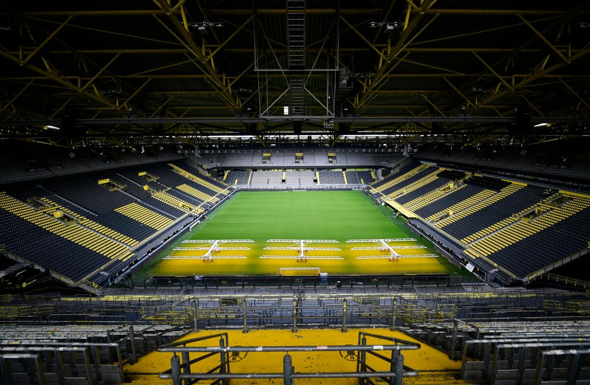 Signal Iduna Park, home of the Bundesliga club Borussia Dortmund.