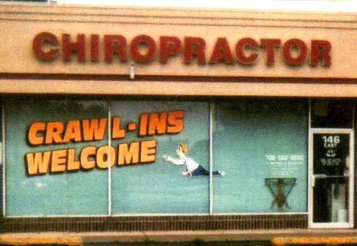 A chiropractors office