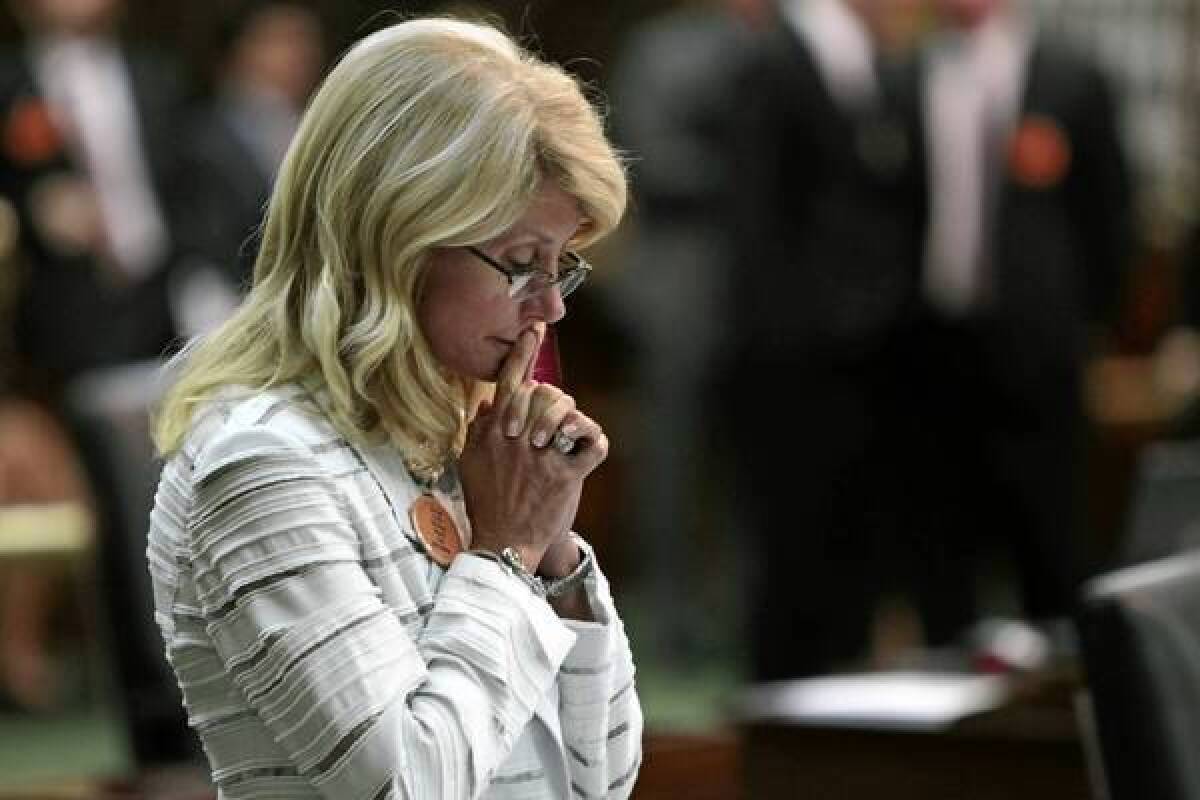 Texas state Sen. Wendy Davis' widely followed filibuster has some Democrats looking at her for a higher office.