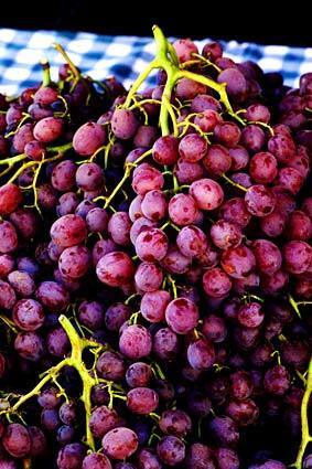 Ruby seedless grapes