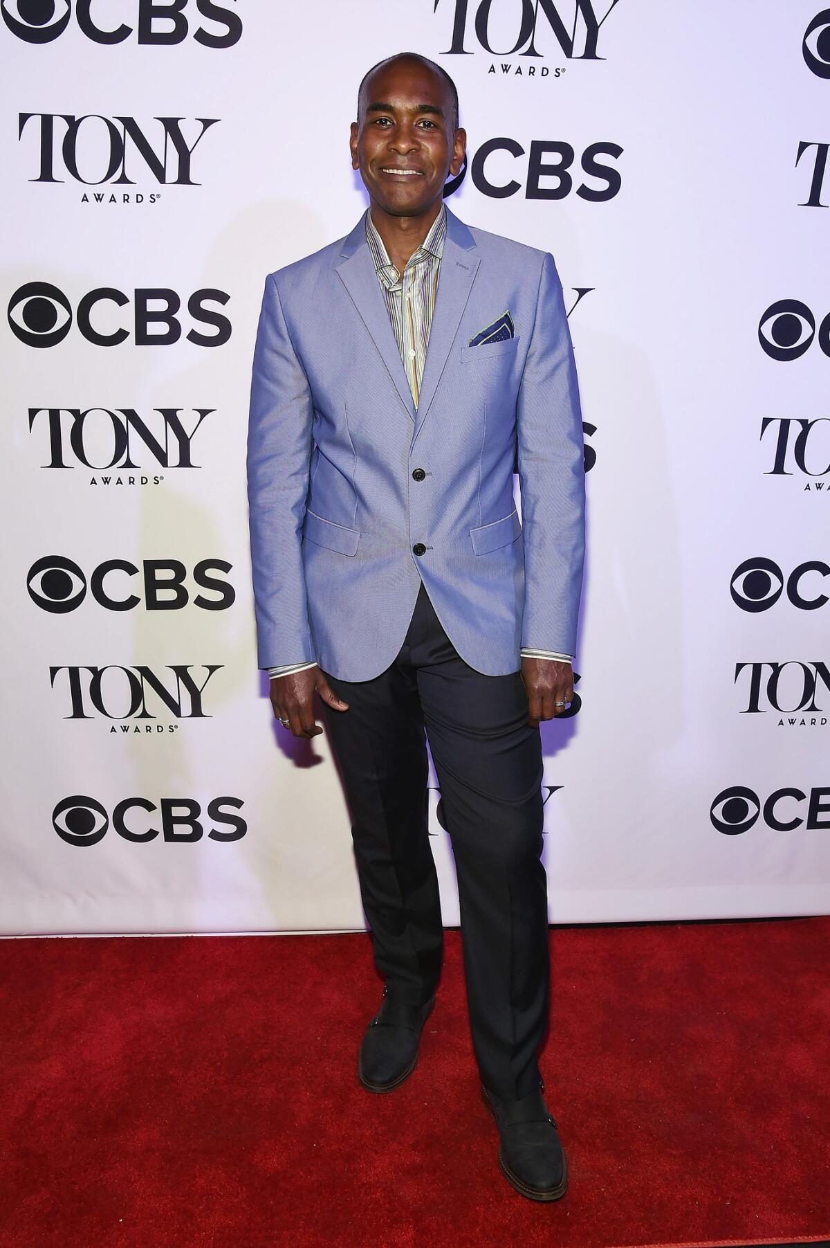 Tony-nominated costume design Paul Tazewell at a Tony Awards event Monday in New York City. (Gary Gershoff / Getty Images / Tony Awards Productions)