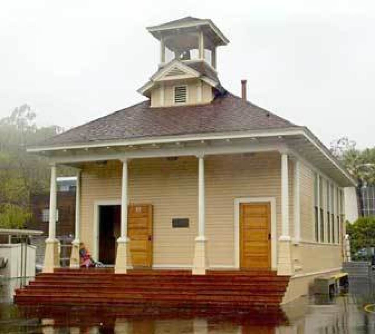 An old schoolhouse in Santa Monica Canyon.