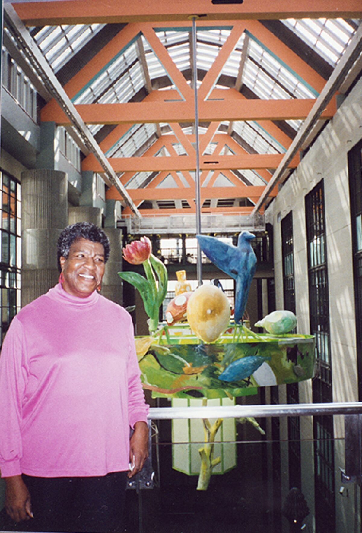 Octavia E. Butler at the Los Angeles Central Library in 1995. 