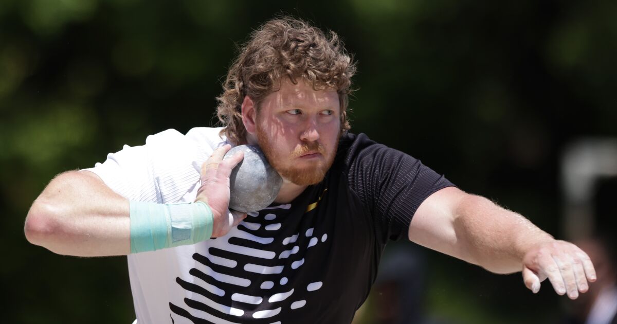 History’s best shot putter smashes world record with new technique at L.A. Grand Prix