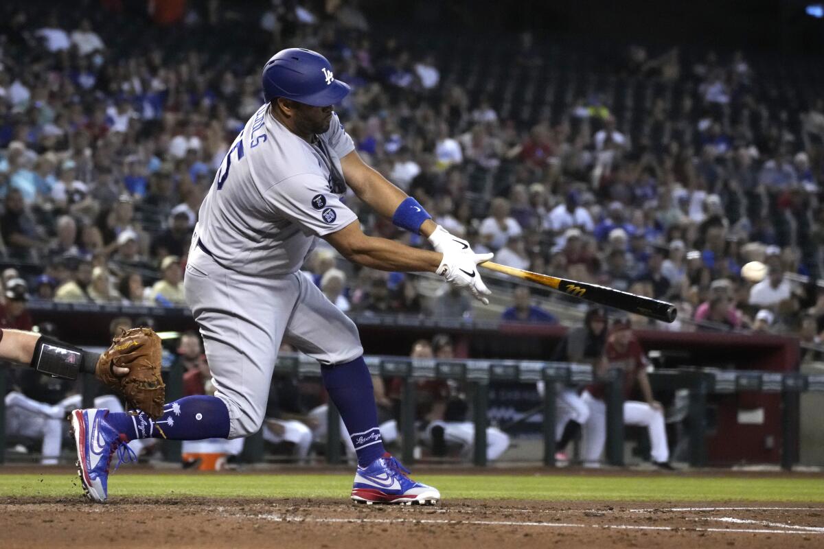 El dominicano Albert Pujols, de los Dodgers de Los Ángeles.