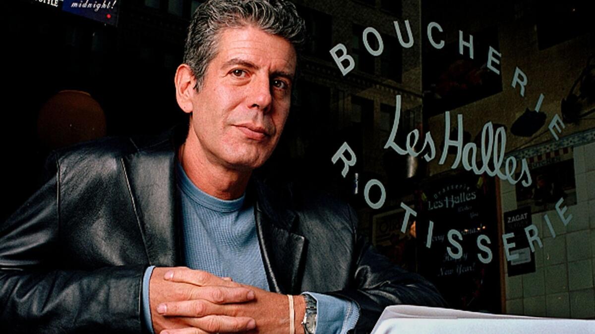 Anthony Bourdain, in 2001, when he was executive chef at Les Halles in New York City.