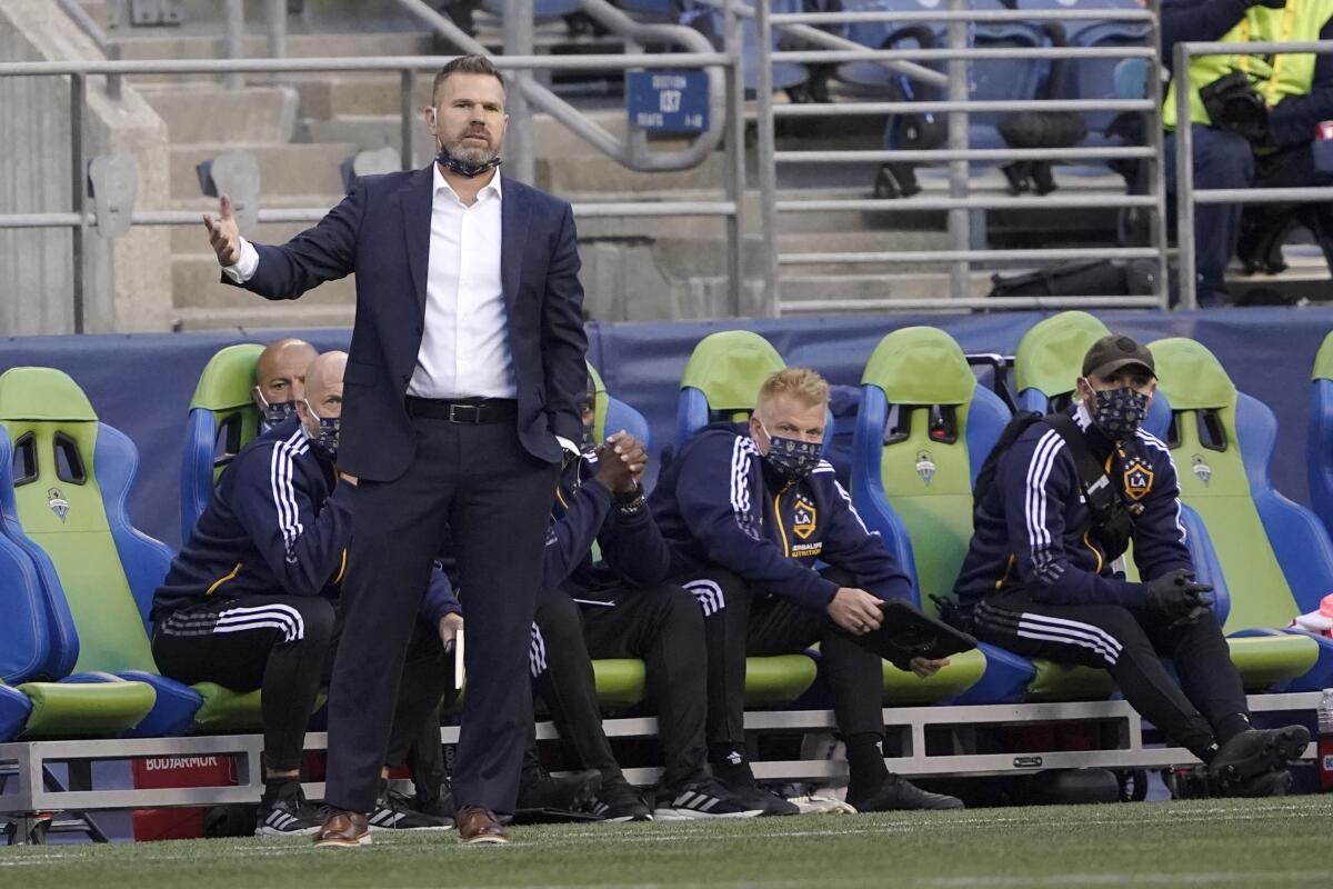 Los Angeles Galaxy head coach Greg Vanney