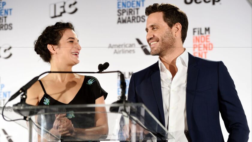 Actors Jenny Slate and Edgar Ramirez announce the nominees for the Independent Spirit Awards.