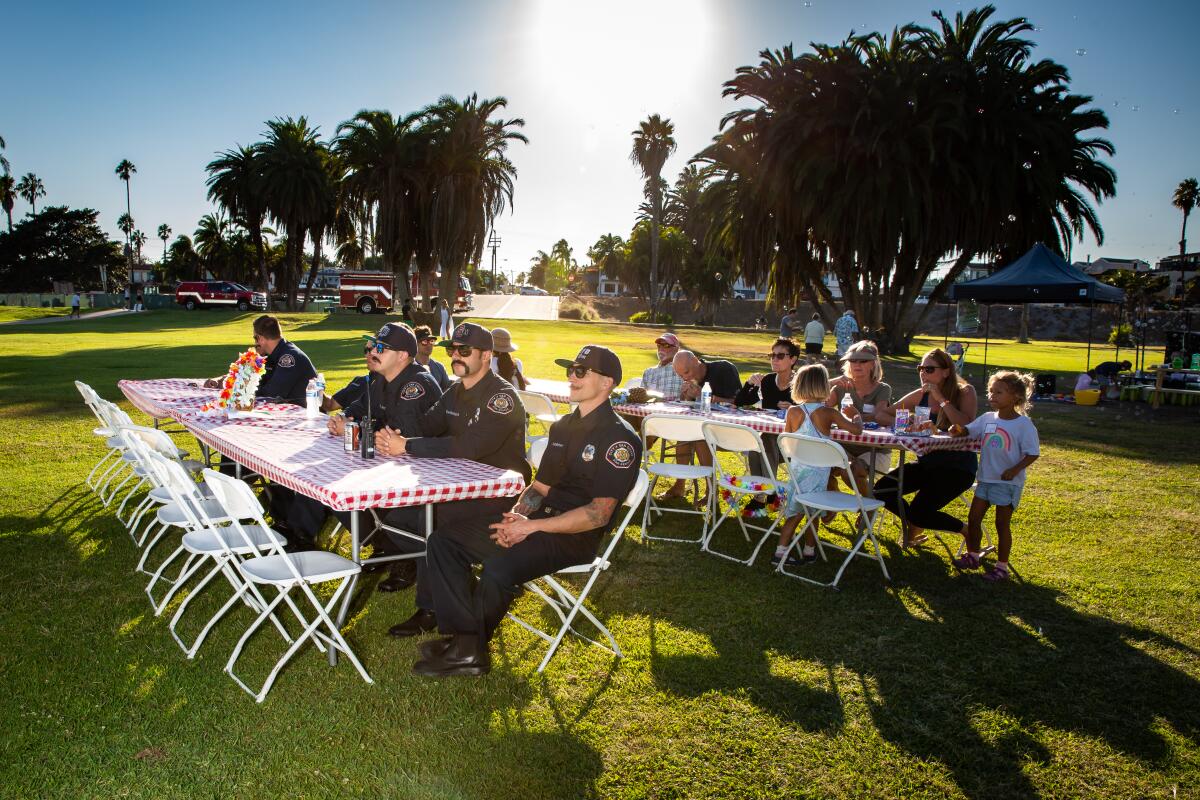 The PAESAN picnic is held each year to honor first responders who serve Pacific Beach.