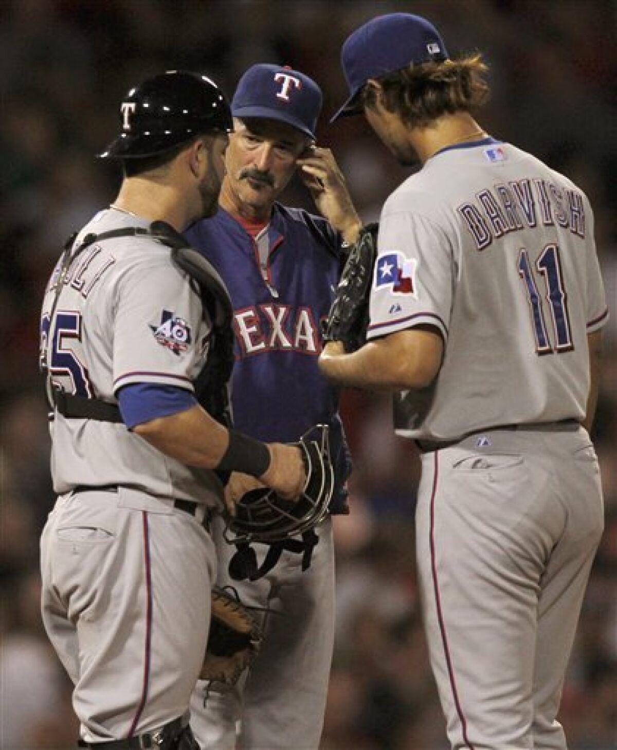 Darvish struggles in Rangers' 9-2 loss to Red Sox - The San Diego  Union-Tribune