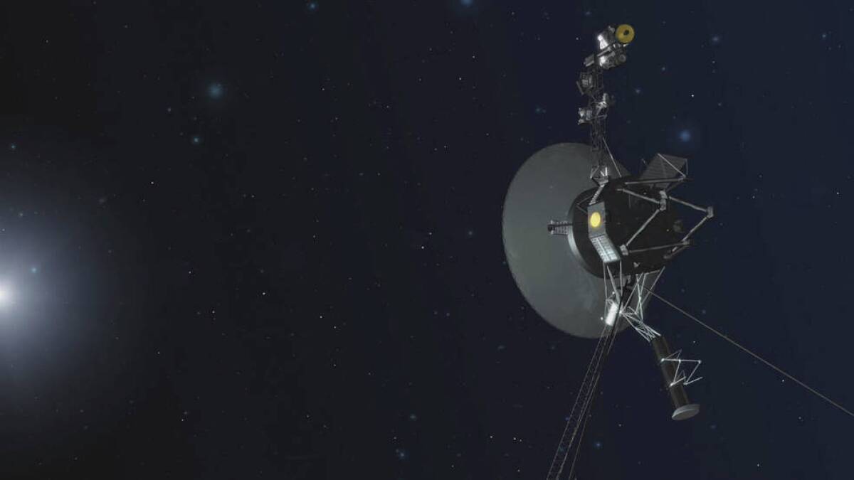 En esta ilustración proporcionada por la NASA puede verse el Voyager 1. (NASA vía AP)