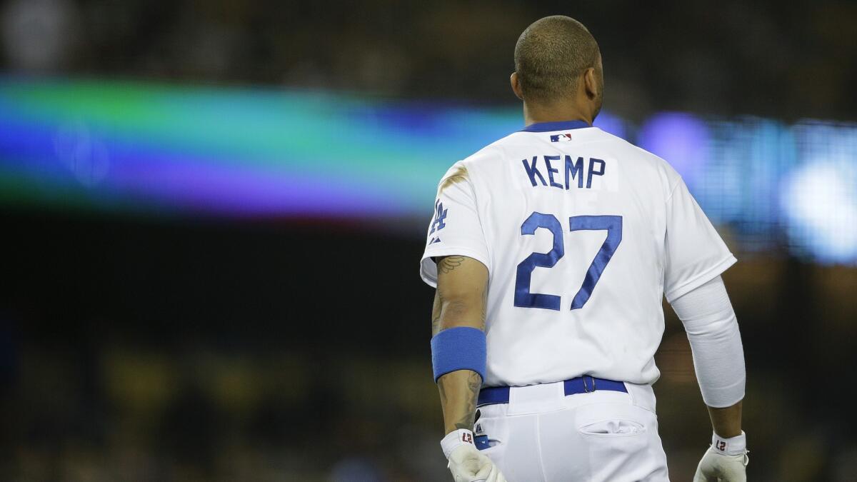 Matt Kemp said outburst borne of frustration: 'It's over now' - Los Angeles  Times